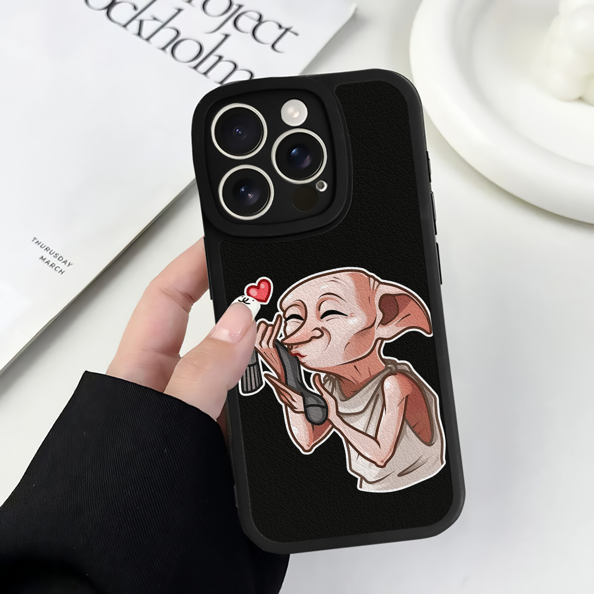（画像用） Harry Potter ハリー・ポッターシリーズ 【iPhone 16シリーズ対応】シリコンスマホケース（レザー調） 材質：シリコン